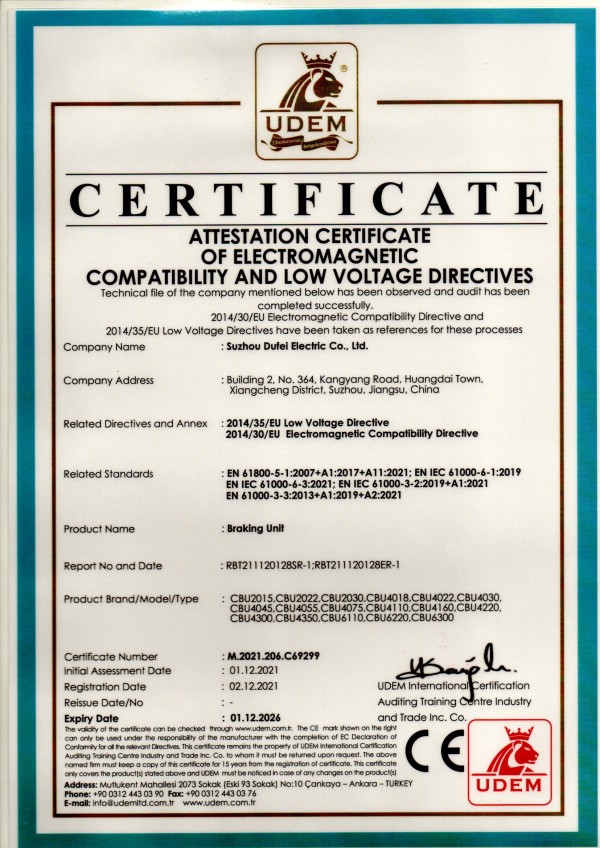 Certifications